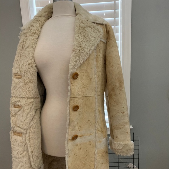 Ladies Express Midi Coat in Marbled Tan - Picture 2 of 3